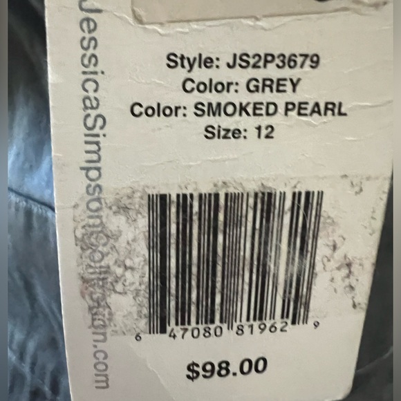 B8 NWT JESSICA SIMPSON DRESS SIZE 12. COLOR GREY SMOKED PEARL - Picture 16 of 16